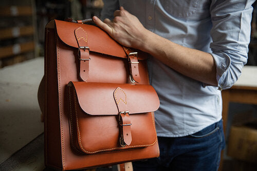 Sac À Bandoulière En Cuir Pour Hommes, Marque De Luxe, Vintage