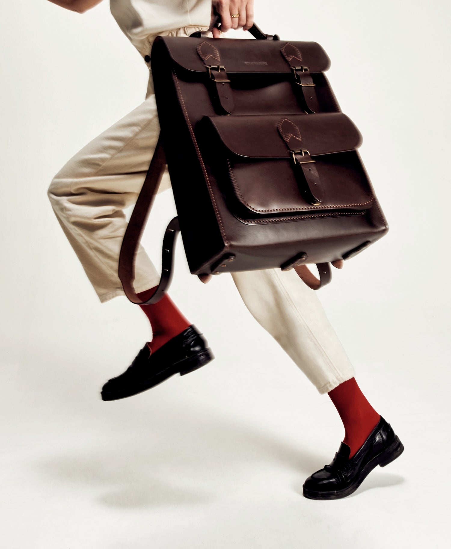 Alphonse leather backpack
