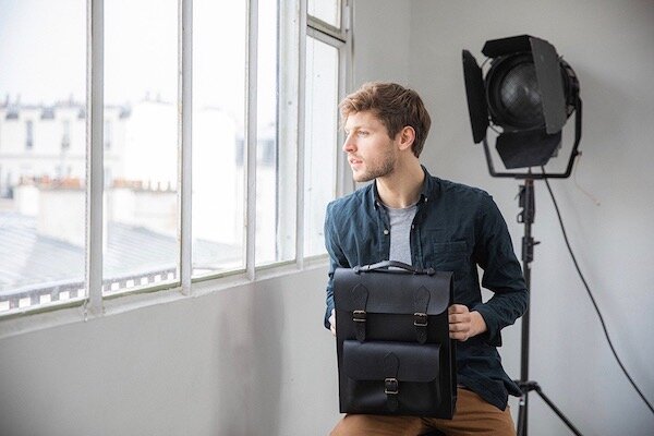 Alphonse leather backpack
