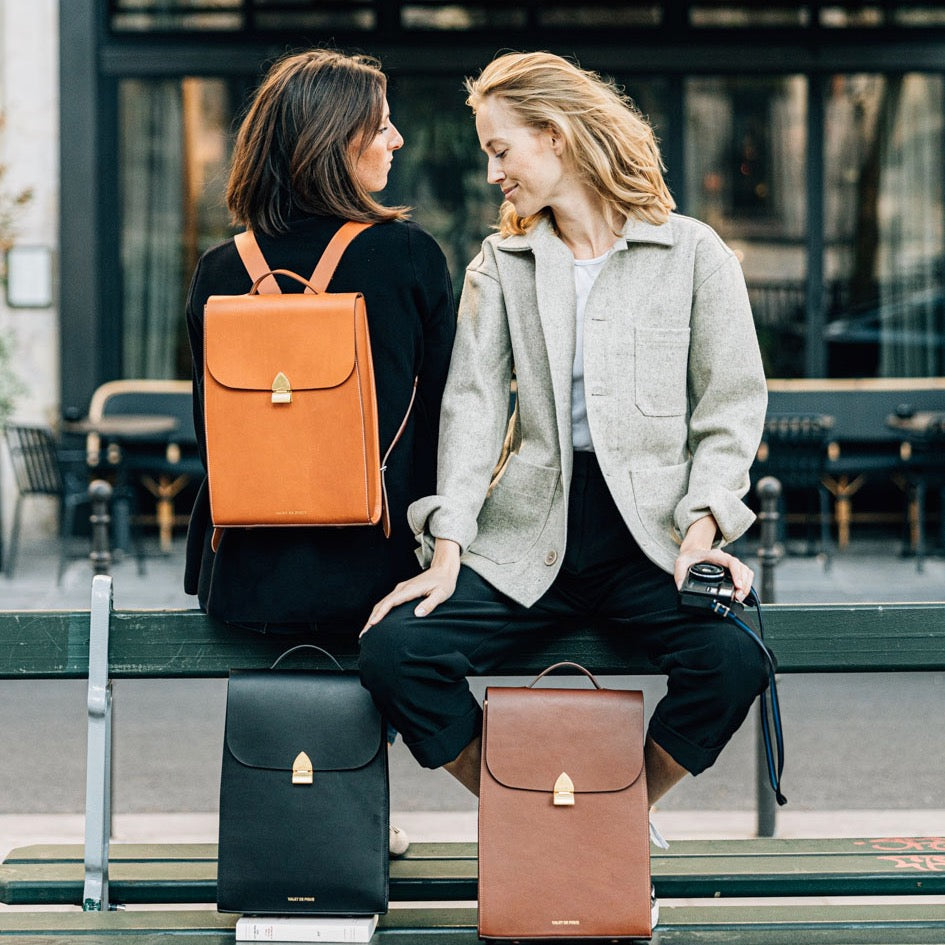 Sac à dos en cuir pour femme Made in France 🇫🇷 Valet de Pique