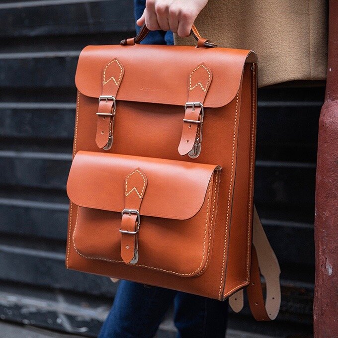 Alphonse leather backpack