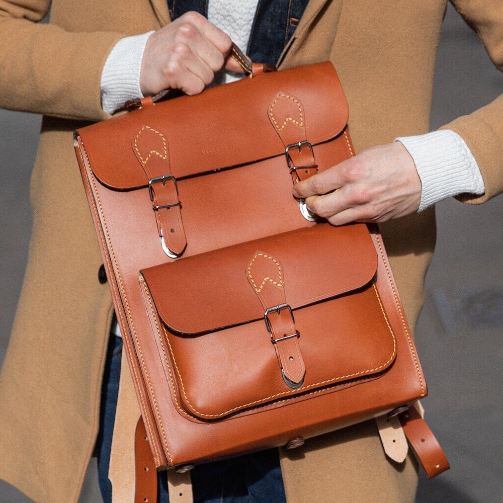 Alphonse leather backpack