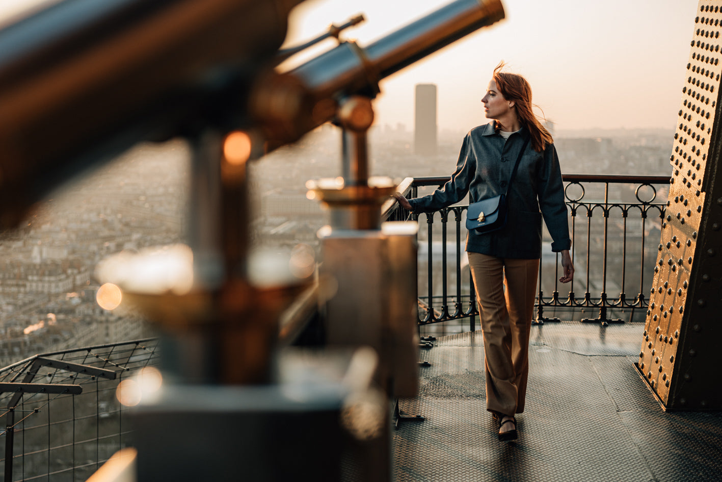 Sac à main Colette Bleu Marine | Valet de Pique x Tour Eiffel ♗