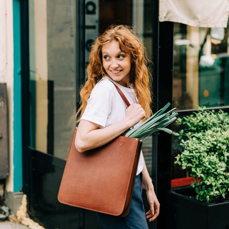 Sac cabas made in France cuir