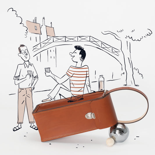 The Hugues x La ville de Paris petanque bag