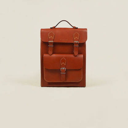 Sac à dos en cuir miel France luxe