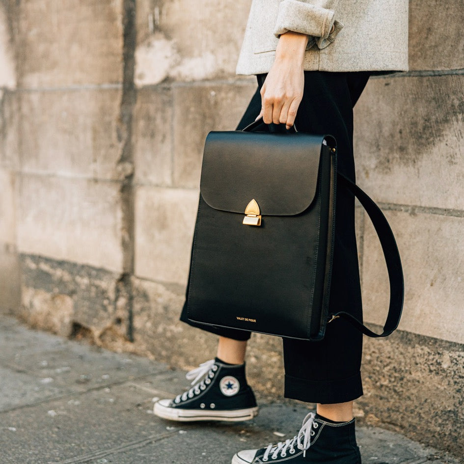 Sac à Dos Femme En Cuir PU Antivol Décontracté - Taille Moyenne, Imperméable, Plusieurs Poches - 3 Façons De Porter (dos, épaule, Bandoulière)